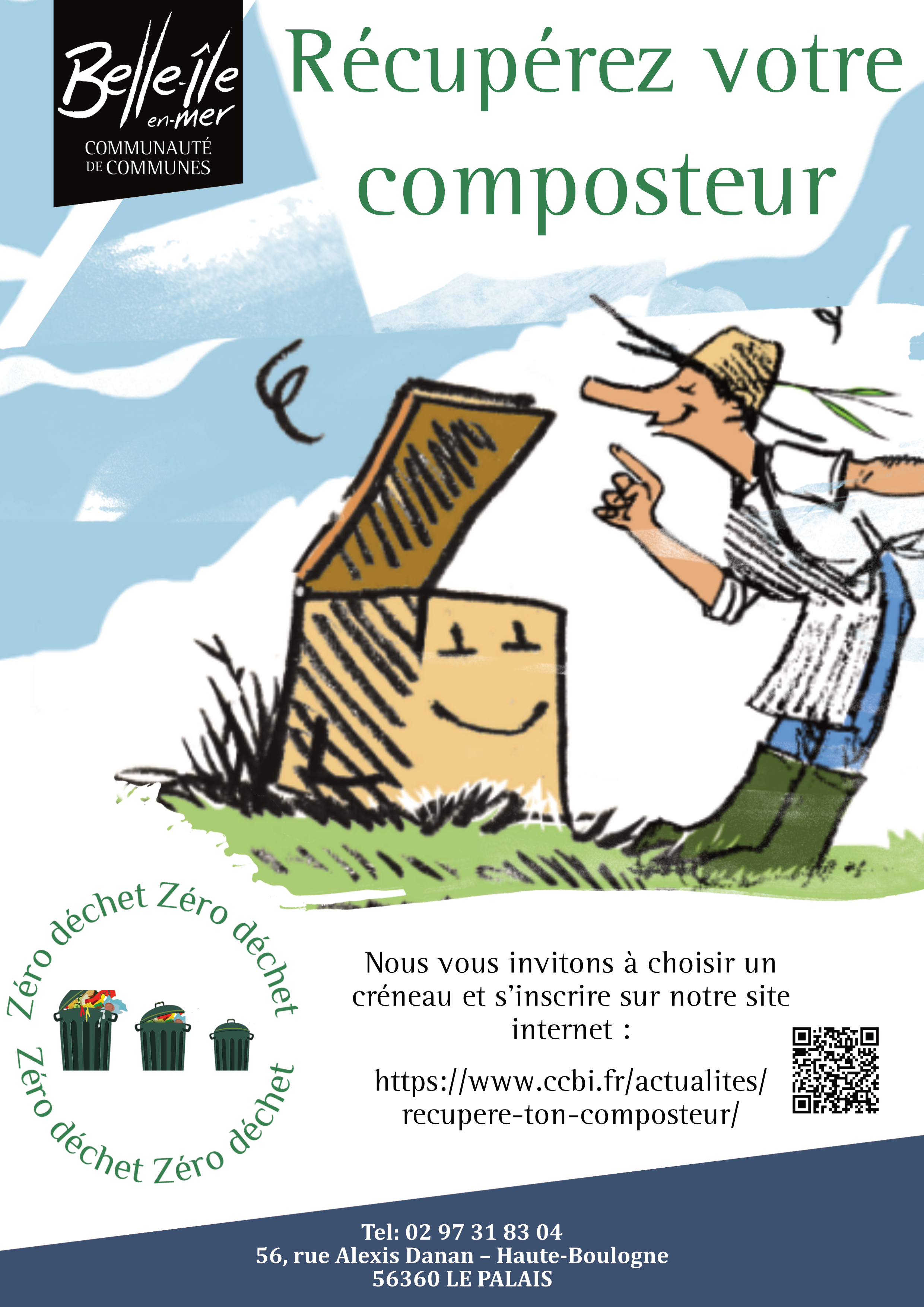 Bac à Compost, Bac à Compost Facile à Remplir Durable pour l